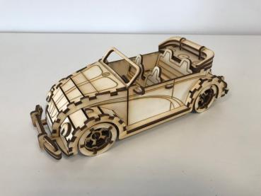 VW Kaefer Cabriolet - 3D Laser Cut Modell